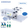 ZONEPACK ZS-MP252W Semi Automatic Filling And Weighing Machine Liquor Toilet Cleaner Milk Perfume Strong Acid Double Heads Filler