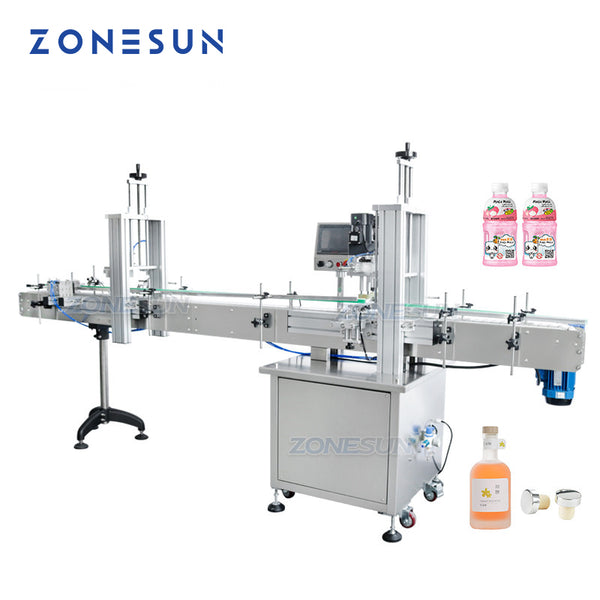 ZONESUN ZS-XG16DV Custom Automatic Capping Machine Wine Bottle Cork Cap Pressing Machine Screw Cap