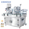 ZONESUN Custom Full Automatic Cream Beverage Juice Bottle Vial Paste Liquid Filling And Capping Machine for Cosmetic