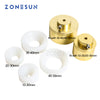 ZONESUN Capping Machine Chuck Cap for Capper 28-32mm 38mm 10- 50mm Round Plastic Bottle With Security Ring Silicone Capping