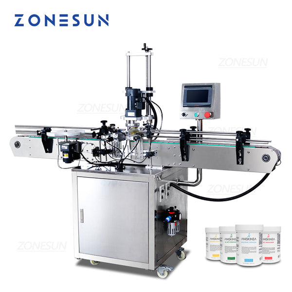 ZONESUN ZS-XG440D Automatic Twist Off Cap Round Bottle Capping Machine