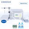 ZONEPACK ZS-MP251W Magnetic Pump Strong Acid Liquid Edible Oil Liquor Filling and Weighing Machine Juice  Water Bottle Filler