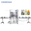 ZONESUN ZS-YTDC6 Fully Automatic 6 Heads Piston Pump Bleach Soap Shampo Linear Liquid Filling Machine With Dust Cover