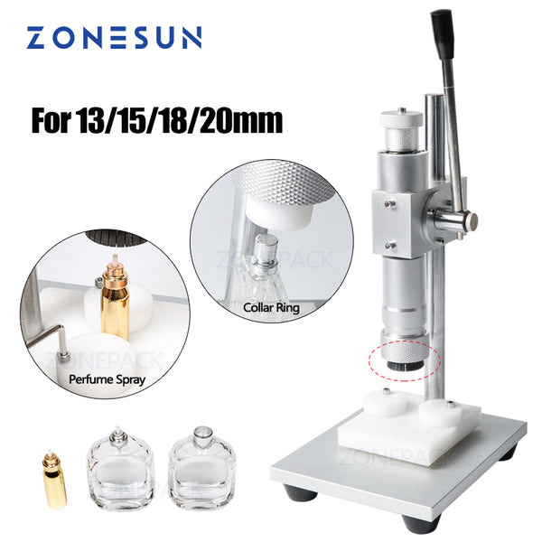 ZONESUN ZS-TYG2 Manual Perfume Crimping Machine Crimper Capper