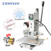 ZS-100C Digital Hot Foil Stamping Machine Leather Embossing Wood PVC Paper Custom Logo Stamp