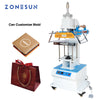 ZONESUN ZS-819Q 300*400mm Automatic leather LOGO Creasing Embossing machine for Cosmetics Business Card Hot Foil Stamping