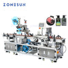 ZONESUN ZS-TB113B Container Automatic Top Bottom Plane Adhesive Box Labeling Machinery Automatique Sticker For Flat Surface