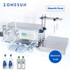 ZONEPACK ZS-MP232W Semi Automatic Liquid Filling Machine Magnetic Pump Double Heads Juice Milk Edible Oil Water Bottle Filler