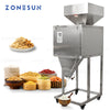 ZONESUN 50-9999g Semi-automatic Dry Powder Granule Rice Materials Filling Weighing Machine