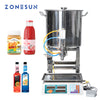 ZONEPACK Semi Automatic Paste Filling Machines Pneumatic Can Honey Cooking Oil Beverage Small Bottle Weighing Filling Machine