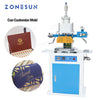 ZONEPACK ZY-819C 150x230mm Pneumatic Leather LOGO Embossing Creasing Machine Cosmetics Heat Press Hot Foil Stamping Machine