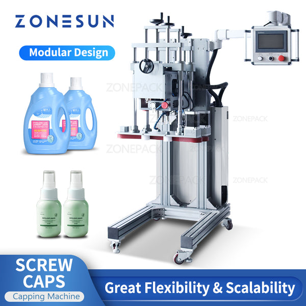 ZONESUN Automatic Capping Machine Screw Cap Bottle Packaging Machine ZS-XG20A