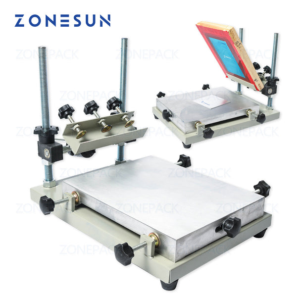 ZONEPACK High Precision Stencil Printer Silk Screen Printer SMT Solder Paste Silk Screen Printing Machine For Metal Plastic Wood