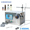 ZONEPACK Magnetic Pump Beverage Perfume Mineral Water Juice Essential Oil Electric Digital Control Liquid Bottle Filling Machine