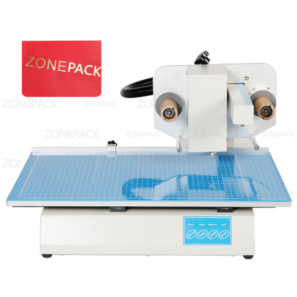 ZONEPACK Hot Stamping Machine Digital Sheet Printer Plateless Hot Foil Printer Plastic Leather Notebook Film Paper Without Stamp