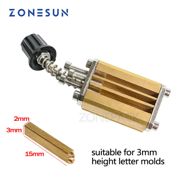 ZONESUN Mould Holder of LT-50D Ribbon Printer Coding Device