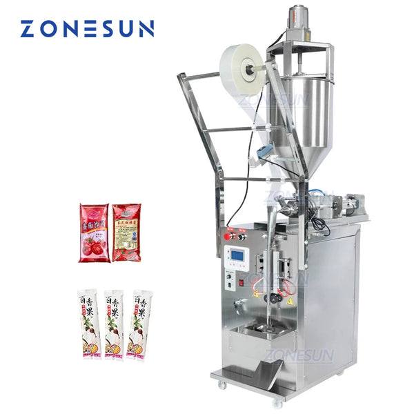 ZONESUN Automatic Paste Chili Oil Sauce Oil Vinegar Filling Sealing Machine ZS-GFGT50