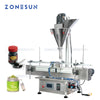 ZONESUN ZS-FM3A 50g-500g Automatic Powder Filling Machine Cosmetic Medical Fine Coffee Spice Bottle Auger Powder