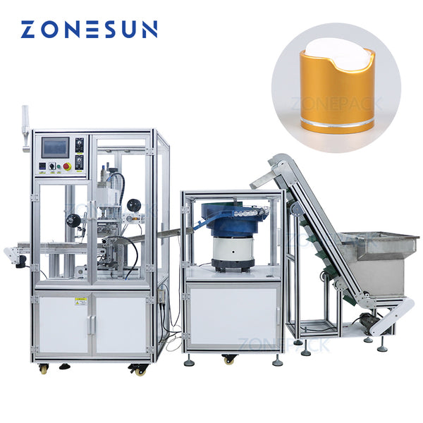 ZONEPACK ZS-819-R4 Automatic Sheet Feed Heat Press Machine Bottle Cap Hot Foil Stamping Machine Manufacturer For Sale