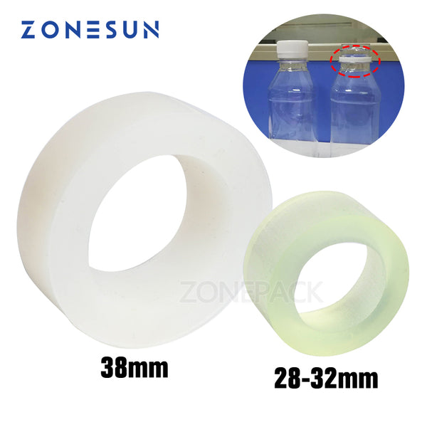 ZONEPACK  Capping Machine Chuck Rubber Mat for Capper 28-32mm 38mm Round Plastic Bottle With Security Ring Silicone Capping Chuck