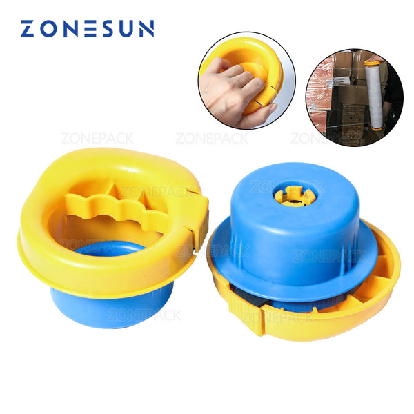 ZONEPACK Small Hand Stretch PVC Cling Film Wrap Dispenser With Brake Function Food Wrap Pallet Film Tool For Factory Packing