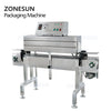 ZONESUN ZS-SX405 Automatic Bottleneck Cover Label Heat Shrinking Packaging Machine PP PVC Film Shrink Sleeve Labeling Machine