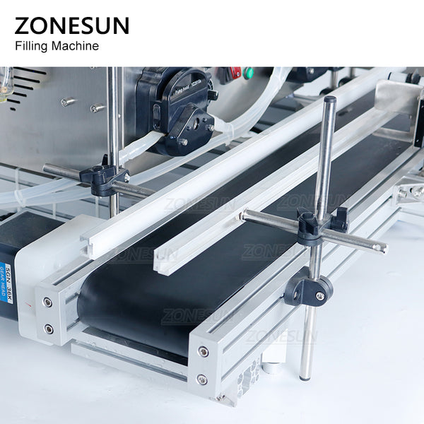 ZONESUN Automatic Liquid Filling Machine 2 Heads Peristaltic Pump Bottle Filler Perfume Essential Oil Milk Beverage Packaging