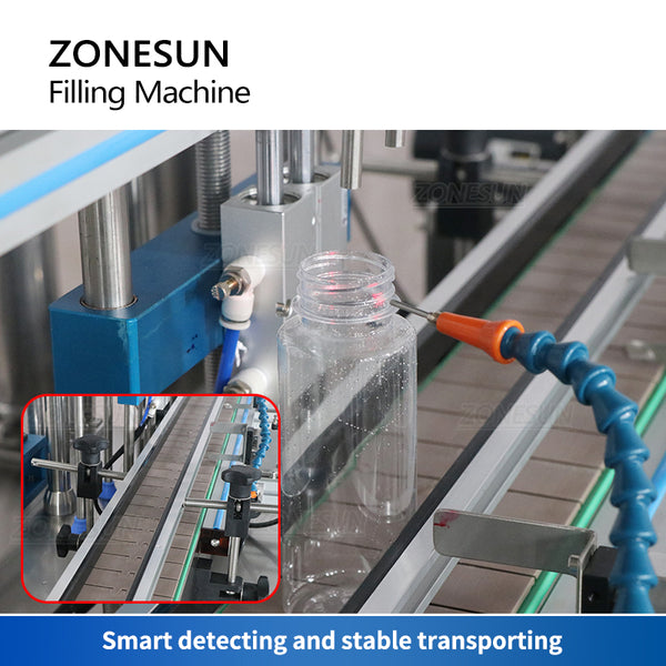 ZONESUN Automatic pneumatic Viscous Paste  Liquid Filling Machine Six Head Servo Motor  ZS-YT6T-6PX