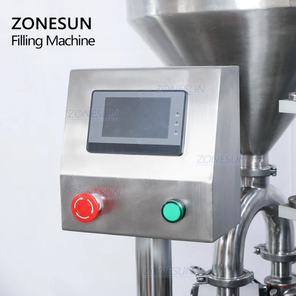 ZONESUN Custom Full Automatic Cream Beverage Juice Bottle Vial Paste Liquid Filling And Capping Machine for Cosmetic