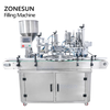 ZONESUN Custom Full Automatic Cream Beverage Juice Bottle Vial Paste Liquid Filling And Capping Machine for Cosmetic