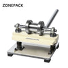 ZONEPACK Manual Leather Die Cutting Machine Handmade Earring Die Cuts Pressing Machine For Punching Clicker Die Steel Rule Die