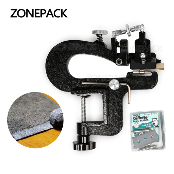 ZONEPACK Leather Paring Device Kid Manual Leather Skiver Hand Skiving Machine Leather Splitter Vegetable Tanned Peeler Peel Tools