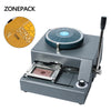 ZONESUN DIY 72 Letter Press Character PVC Card Embosser Stamping Machine