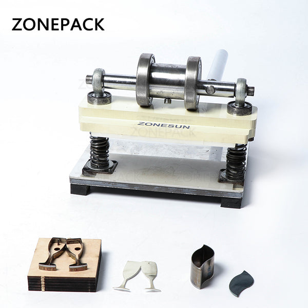 ZONEPACK Manual Leather Die Cutting Machine Handmade Earring Die Cuts Pressing Machine For Punching Clicker Die Steel Rule Die