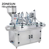 ZONESUN Custom Full Automatic Cream Beverage Juice Bottle Vial Paste Liquid Filling And Capping Machine for Cosmetic