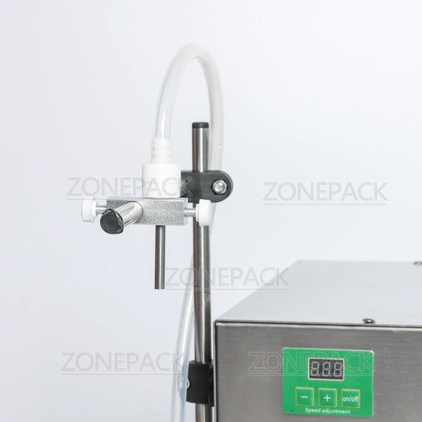 ZONEPACK 2 Heads Perfume Water Juice Essential Oil Electric Digital Control Peristaltic Pump Liquid Filling Machine 3-2500ml