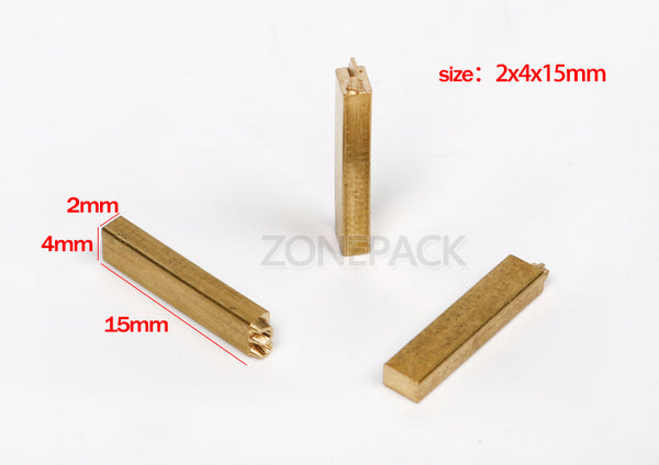 ZONEPACK Mould Holder of Ribbon Printer DY8 HP241 Coding Device Heat Head of Stamping Printer Heat Block Printer Letter Die Cave