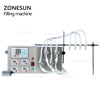 ZONESUN ZS-YTMP4S Automatic Four Heads Essential Oil Ink Cosmetic Liquid Water Bottle Magnetic Pump Filling Machine