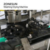 ZONESUN ZS-WB12A Full Automatic Pet Recycle 12 Heads Glass Bottle Washing Drying Machine Milk Rotary Wine Plastic Bottle