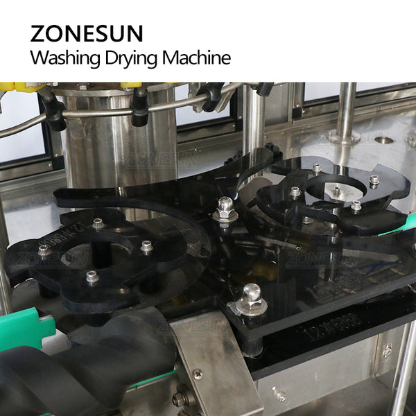 ZONESUN ZS-WB12A Full Automatic Pet Recycle 12 Heads Glass Bottle Washing Drying Machine Milk Rotary Wine Plastic Bottle