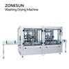 ZONESUN ZS-WB12A Full Automatic Pet Recycle 12 Heads Glass Bottle Washing Drying Machine Milk Rotary Wine Plastic Bottle