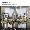 ZONESUN ZS-WB12A Full Automatic Pet Recycle 12 Heads Glass Bottle Washing Drying Machine Milk Rotary Wine Plastic Bottle