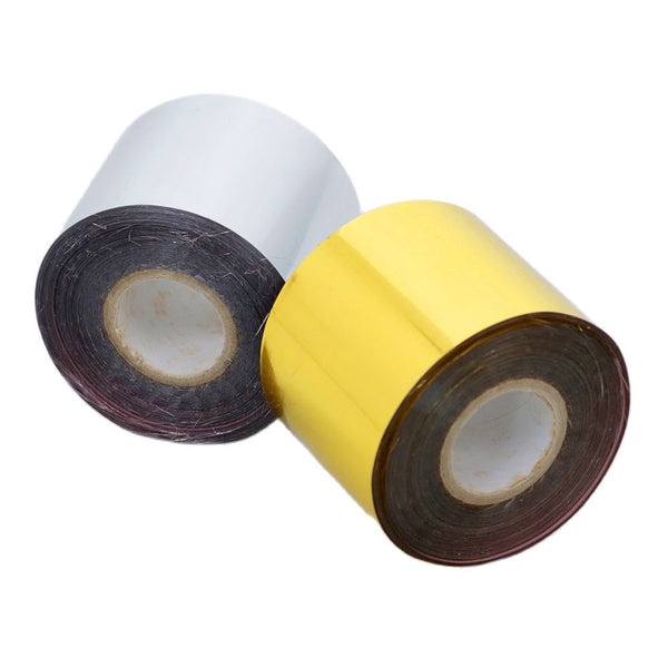 ZONESUN Hot foil Stamping Paper Heat Transfer Foil Roll - 4cm / Gold & Silver - 5cm / Gold & Silver