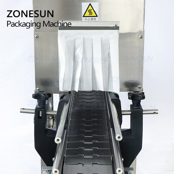 ZONESUN ZS-SX405 Automatic Bottleneck Cover Label Heat Shrinking Packaging Machine PP PVC Film Shrink Sleeve Labeling Machine