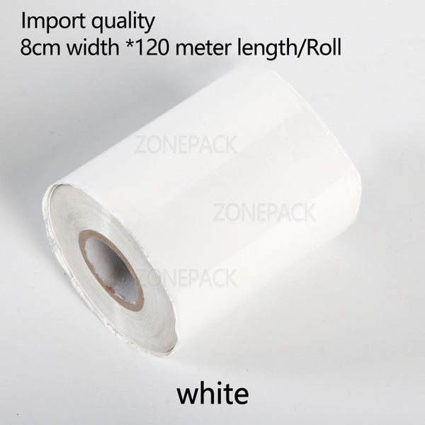 ZONEPACK 8cm Rolls Hot Foil Stamping Paper Heat Transfer Anodized Gilded Paper for Leather PU Wallet Hot foil stamping - White / 8cm - White / 10cm