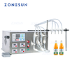 ZONESUN ZS-YTMP4S Automatic Four Heads Essential Oil Ink Cosmetic Liquid Water Bottle Magnetic Pump Filling Machine