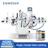 ZONESUN Automatic Labeling Machine Round Glass Plastic Bottle Jar Vial Production ZS-TB260S