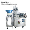 ZONESUN ZS-AFC1 Automatic Double Heads Rotary Filling And Capping Machine cap feeder