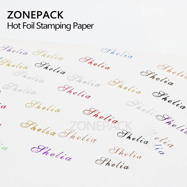 ZONESUN Hot foil Stamping Paper Heat Transfer Foil Roll