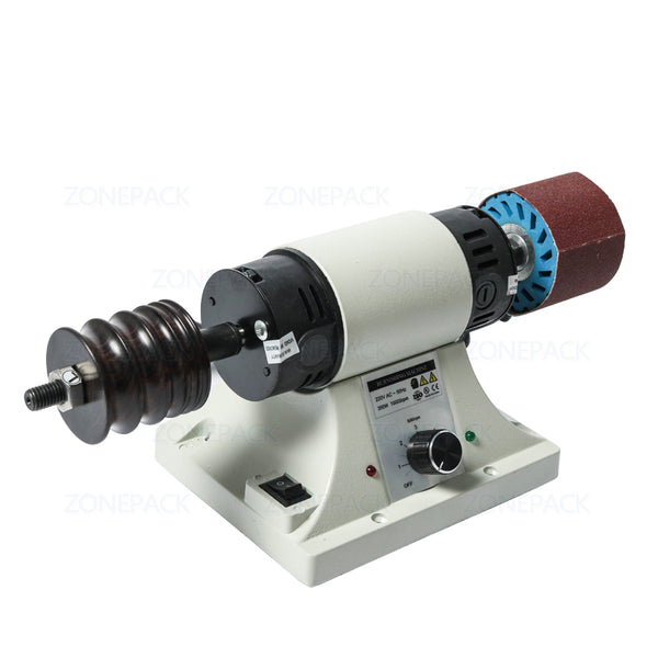 ZONEPACK Vegetable Tanned Leather Burnishing Machine Mini Desktop Leather Edge Grinding Machine Polishing Tool Side Polisher